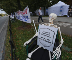 Białe Miasteczko 2.0, protest pracowników ochrony zdrowia