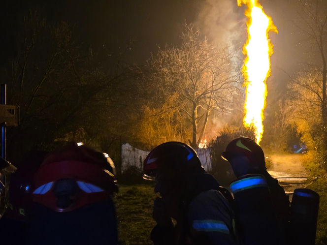 Potężny wyciek gazu w Krakowie. Ogromny słup ognia poderwał mieszkańców na nogi!