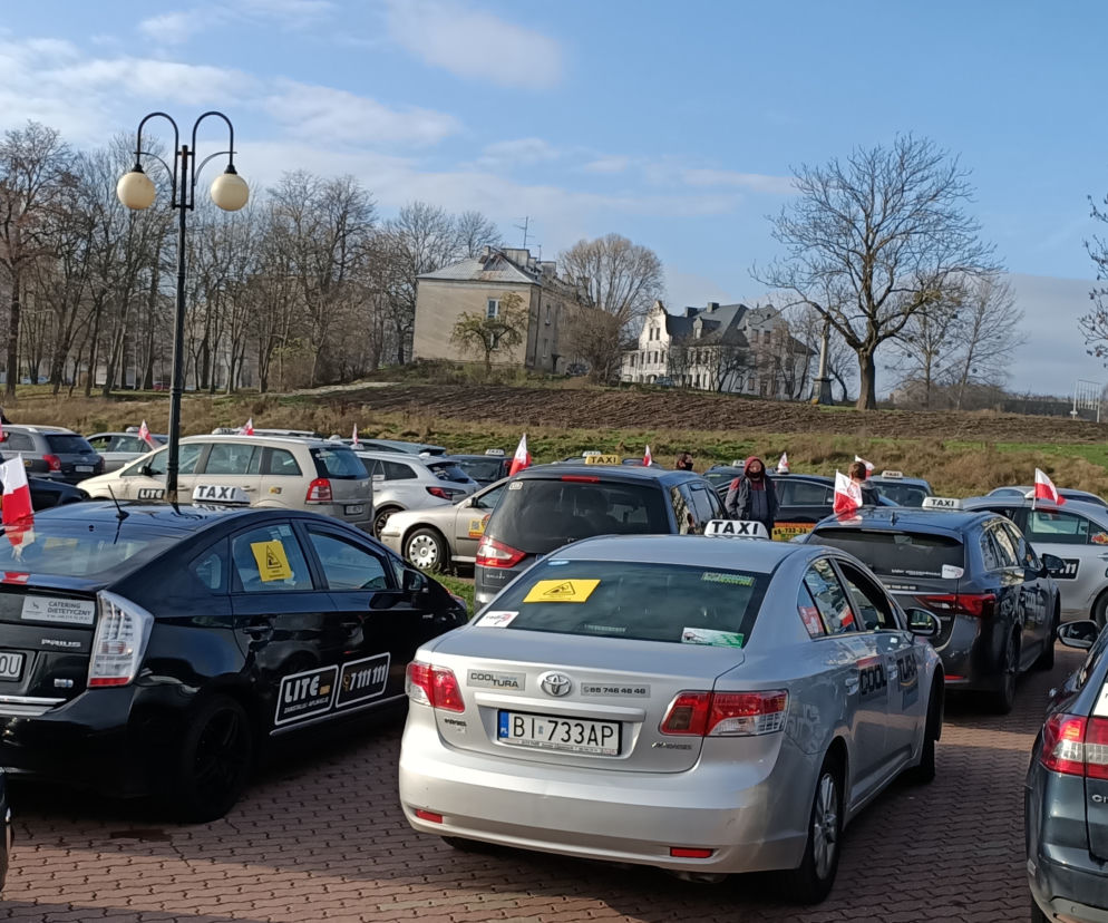 protest taksówkarzy
