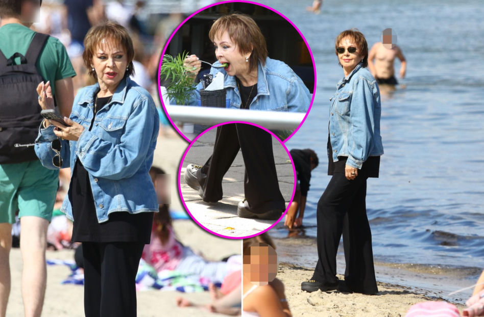 Izabela Trojanowska elegancka nawet na plaży