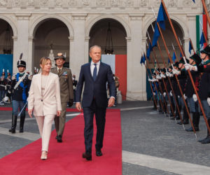 Donald Tusk spotkał się z Giorgią Meloni