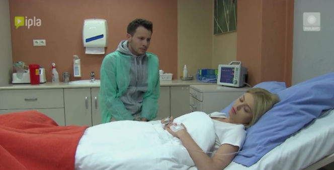 Pierwsza miłość odc. 2319. Jowita (Joanna Opozda), Radek (Mateusz Banasiuk)