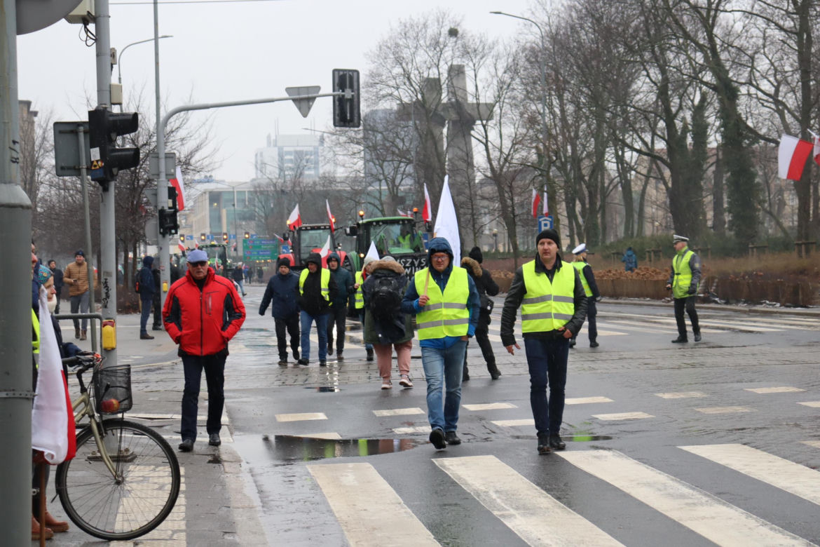 Protest rolników w Poznaniu 