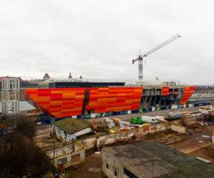 Budowa Morskiego Centrum Nauki w Szczecinie - styczeń 2021