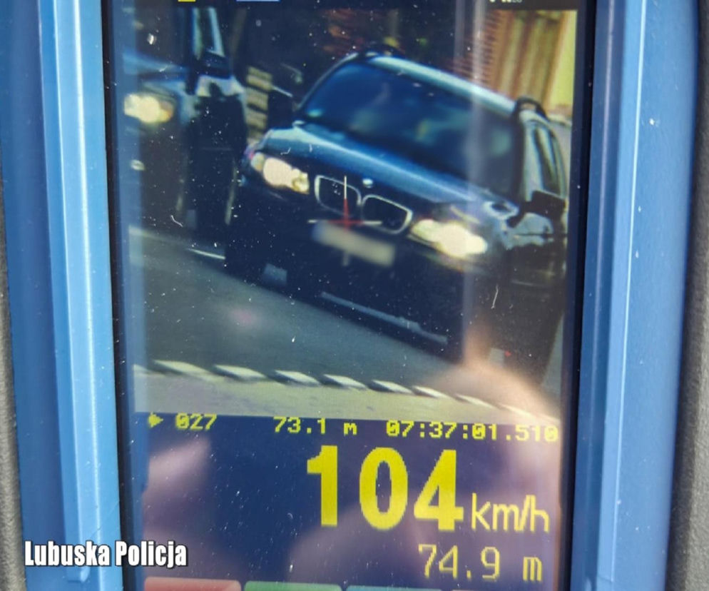 Grzał w terenie zabudowanym, bo... po pracy spieszył się do domu!