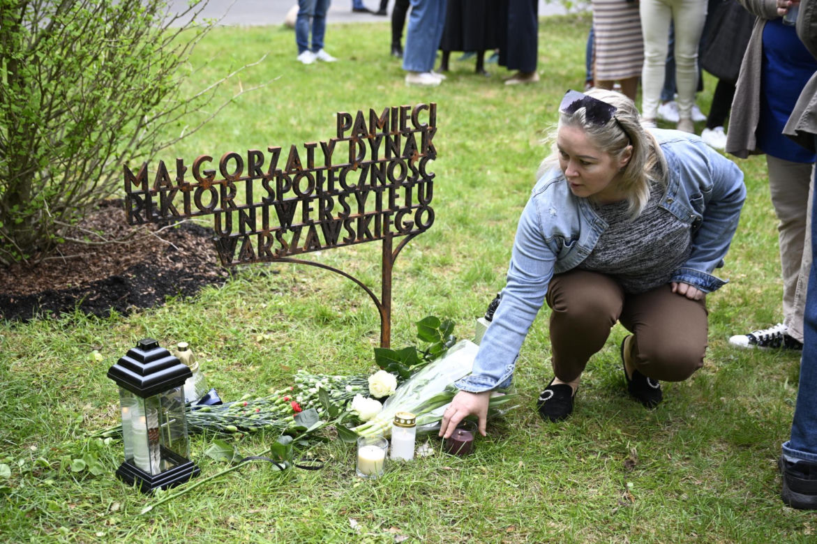 Rocznica masakry na UW. Uczcili pamięć pani Małgorzaty