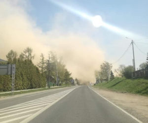 burza piaskowa doprowadziła do wypadku