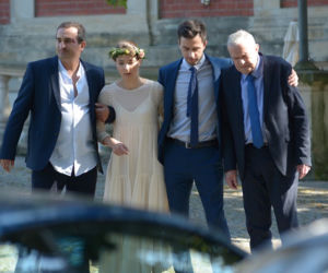 Pierwsza miłość. Wiola (Diana Kozłowska), Kaśka (Misiek Koterski), Mikser (Błażej Michalski), Ludwik (Włodzimierz Adamski)