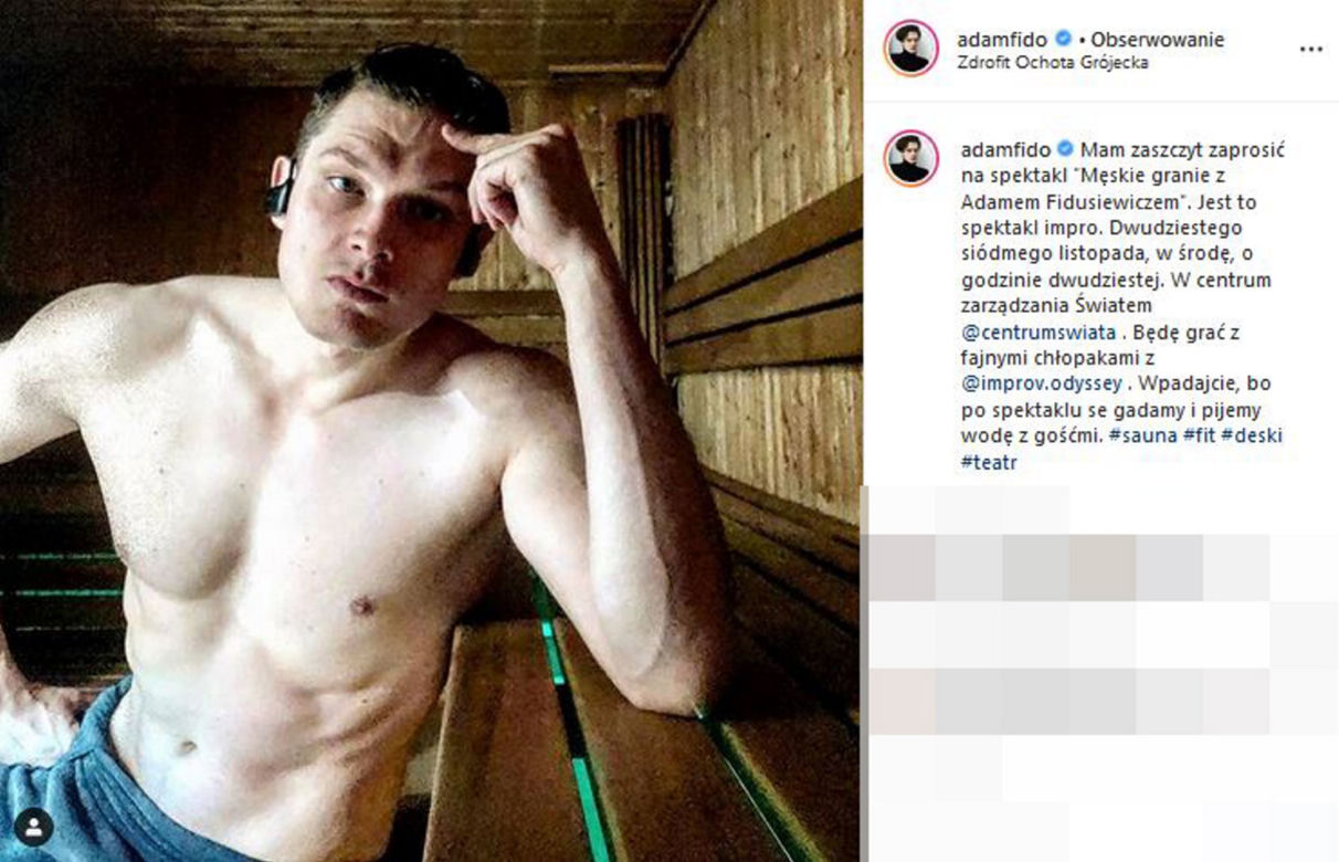 Adam Fidusiewicz zaprasza na spektakl, 