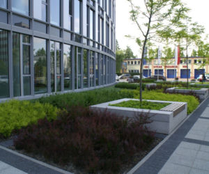 Otoczenie biurowca Horizon Plaza  w Warszawie