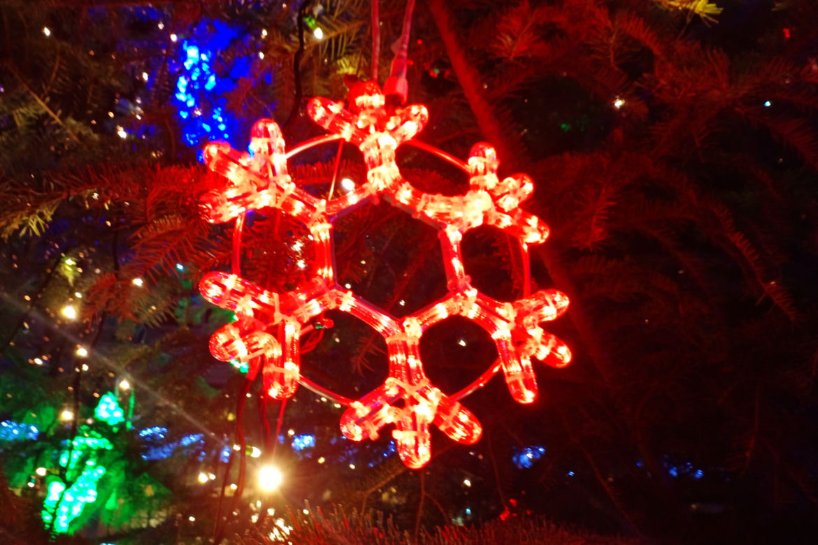 Świąteczne iluminacje na Zamku Książąt Pomorskich w Szczecinie