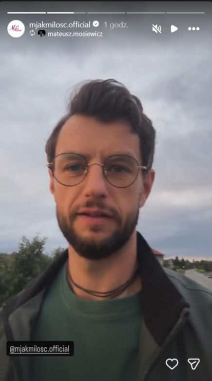 M jak miłość nowy sezon na planie. Mariusz (Mateusz Mosiewicz)