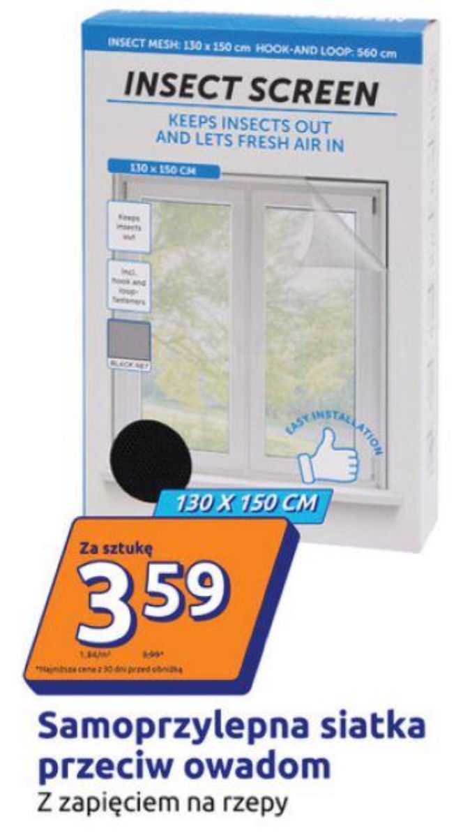 siatka na owady Action