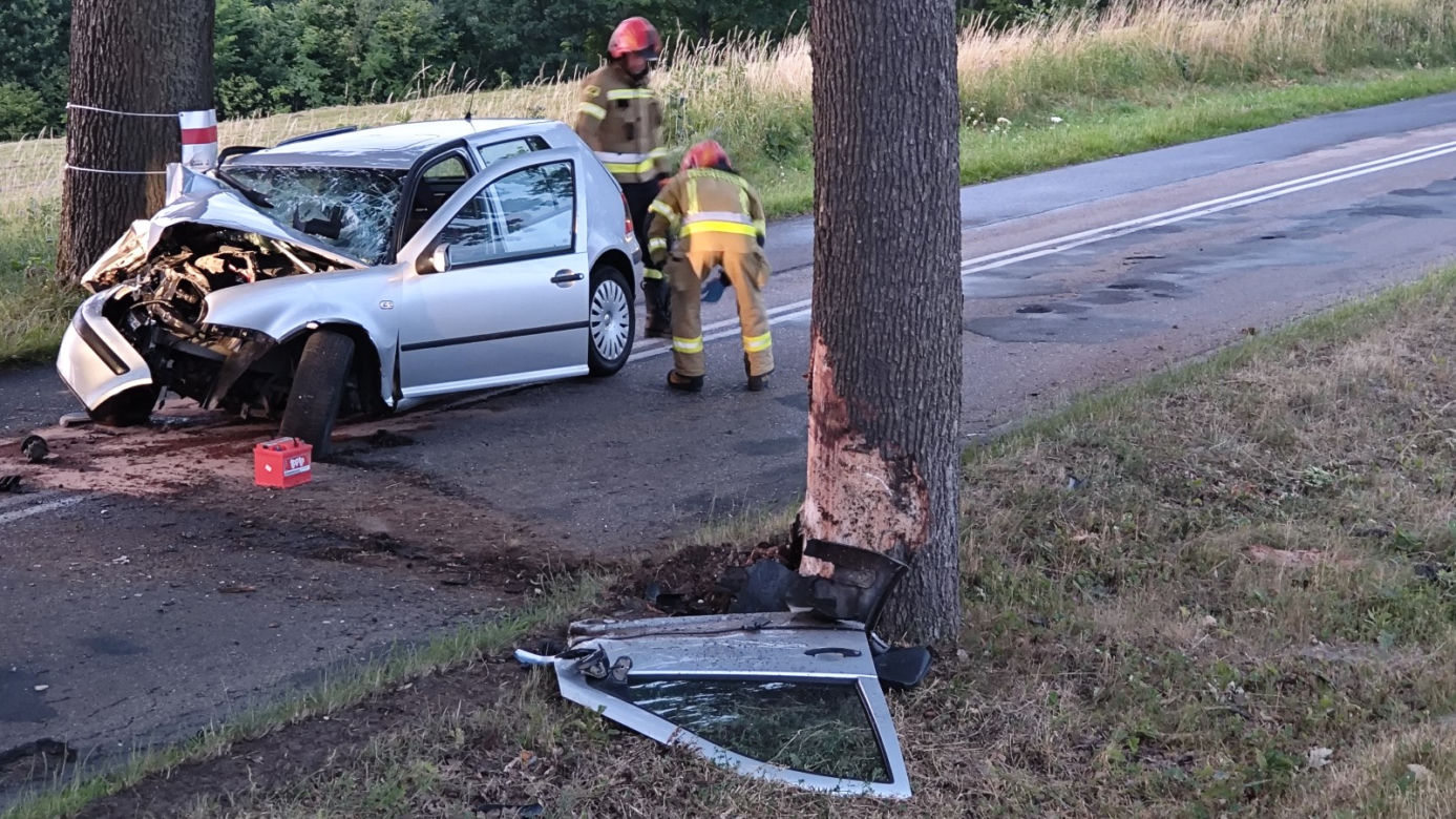 Wypadek w pobliżu Drawska Pomorskiego 