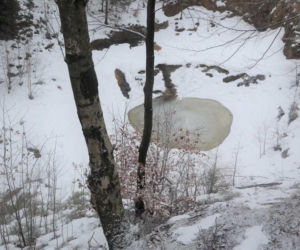 Kolorowe jeziorka w Rudawach Janowickich  - w zimowej odsłonie