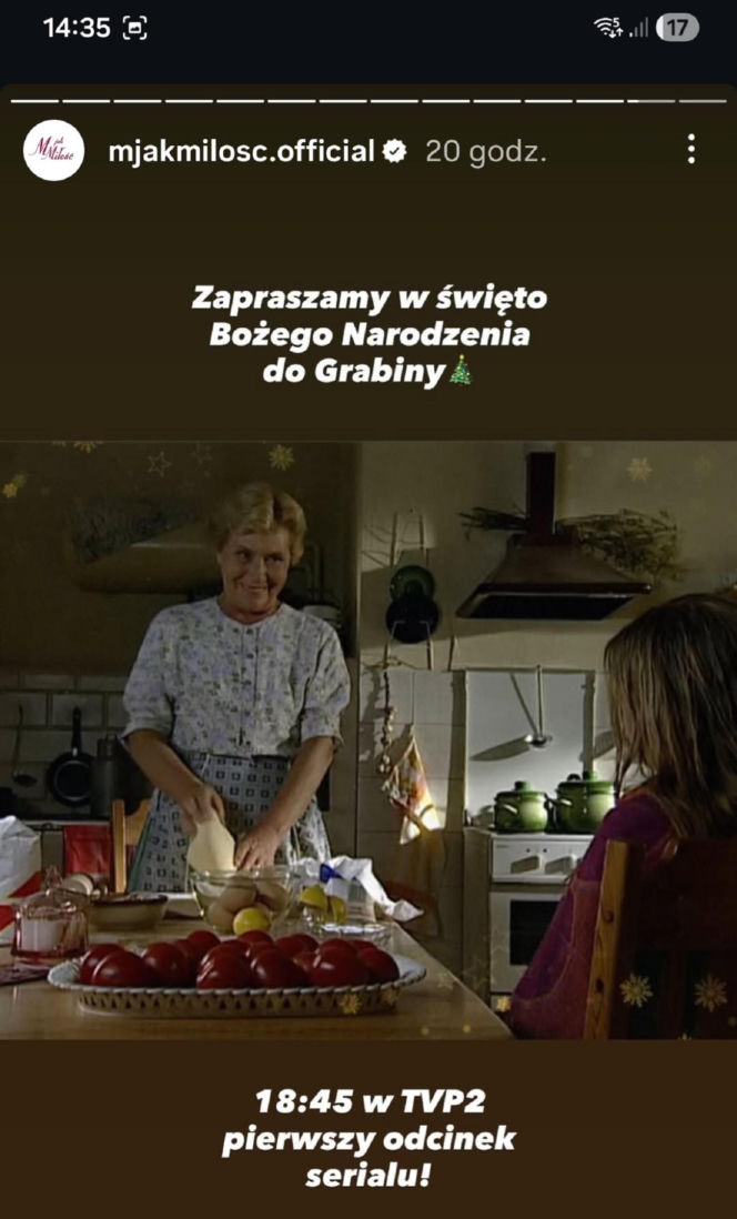 M jak miłość pierwszy odcinek - 25.12.2025 w TVP2