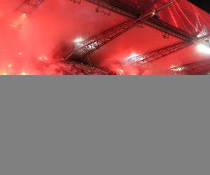 Oprawa kibiców w meczu Legia - FK Aktobe