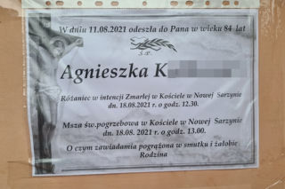 Nowa Sarzyna. Sąsiedzi byli jej bliscy. Jeden z nich zabił ją za 1300 zł