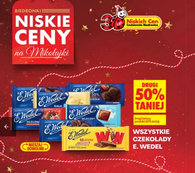 romocje na słodycze w Biedronce
