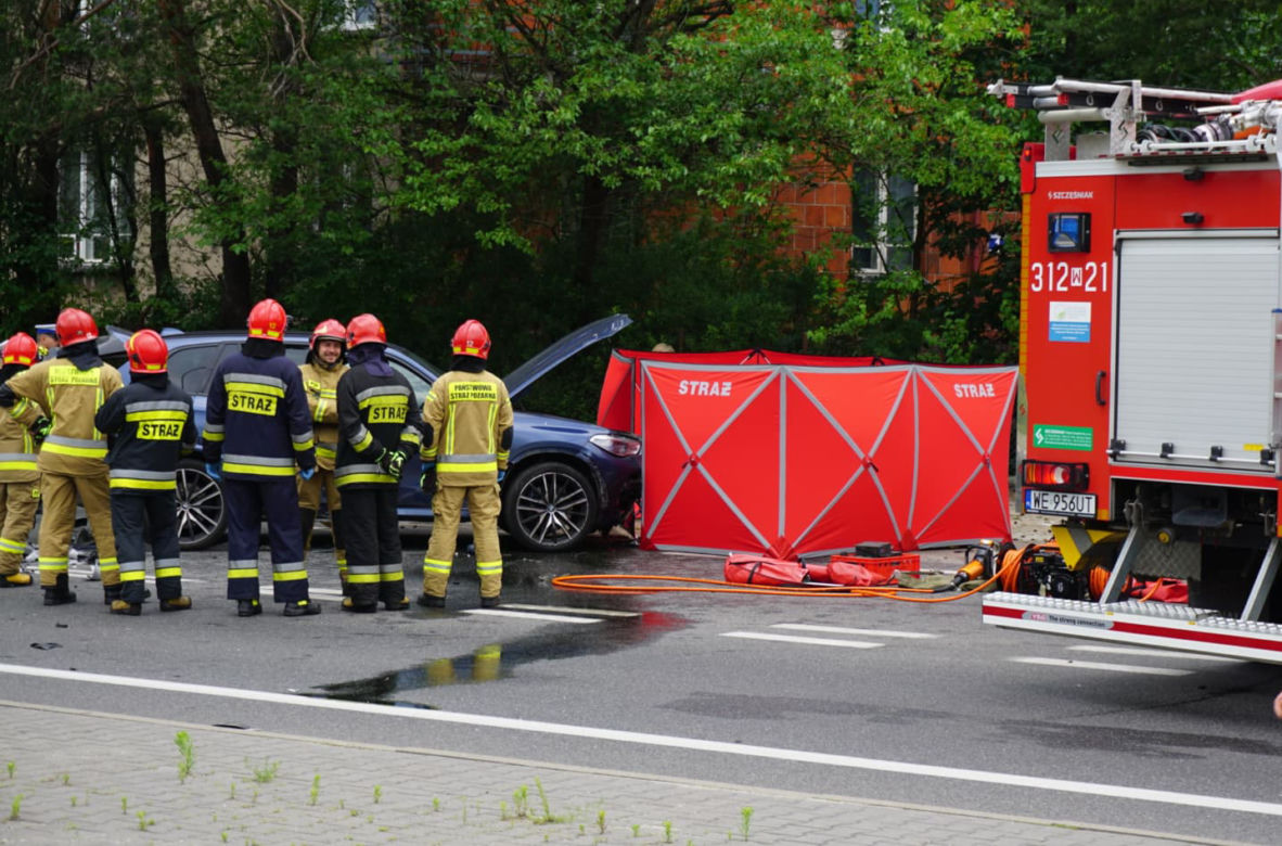 Śmiertelny wypadek z udziałem motocyklisty w Radości