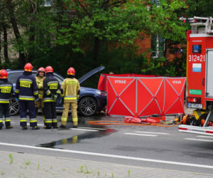 Śmiertelny wypadek z udziałem motocyklisty w Radości
