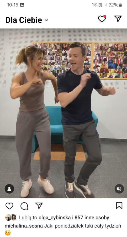 M jak miłość na planie. Kama (Michalina Sosna), Jakub Karski (Krzysztof Kwiatkowski)