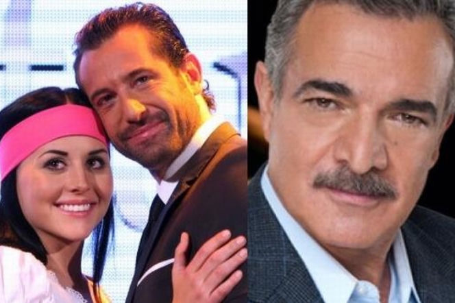 UKRYTA MIŁOŚĆ: Luciana (Zuria Vega), Rodrigo (Gabriel Soto), ojciec Luciany - Claudio Linares (David Ostrosky)