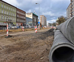 Przebudowa al. Wojska Polskiego - marzec 2022