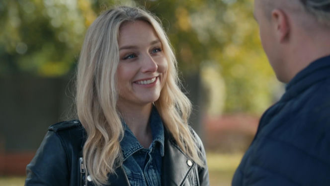 Barwy szczęścia, odc. 3348. Grażyna (Kinga Suchan), Patryk (Konrad Skolimowski)