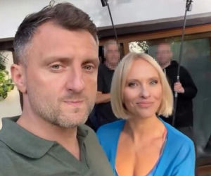 M jak miłość nowy sezon na planie. Dorota (Iwona Rejzner), Bartek (Arkadiusz Smoleński)