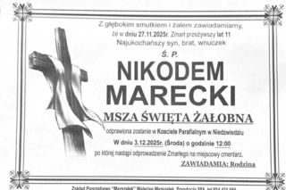 Nikodem Marecki  nie żyje