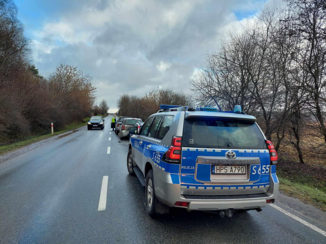 Mini karambol na drodze Starachowice - Wąchock