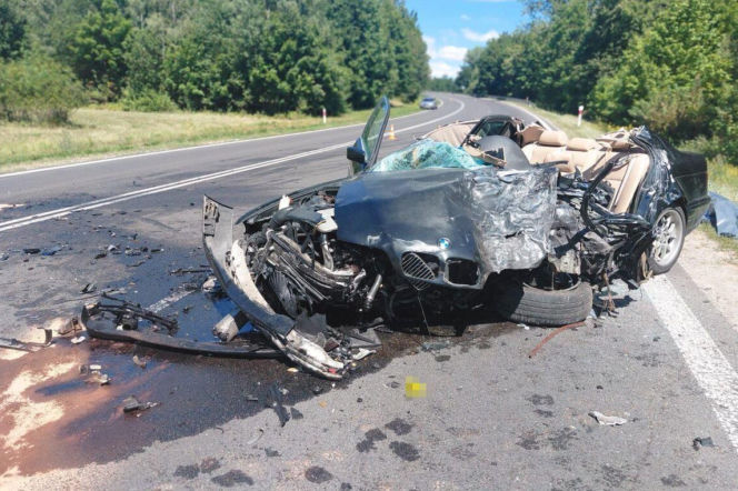 Nie żyje 40-letni kierowca BMW. Tragiczny wypadek na Lubelszczyźnie