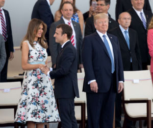 Macron czaruje Melanię Trump przy każdej okazji!