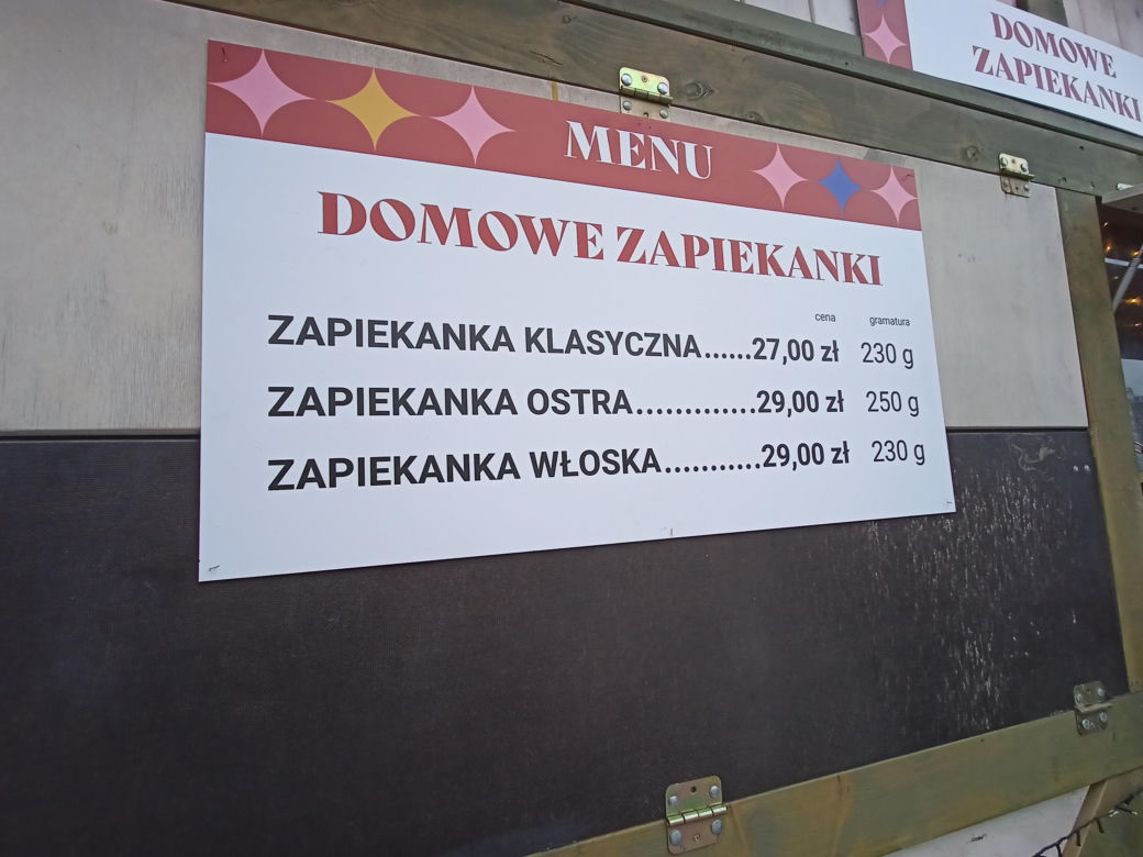 Ceny jedzenia i atrakcji na poznańskich jarmarkach