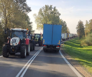 Strajk rolników w woj. podlaskim