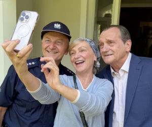 Ranczo. Solejukowa (Katarzyna Żak), Wezół (Wojciech Wysocki), Stasiek (Arkadiusz Nader)