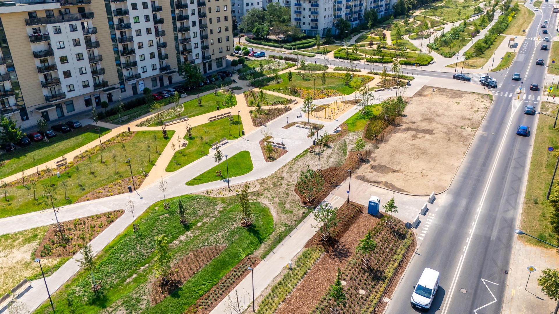 Park nad Południową Obwodnicą Warszawy w Warszawie