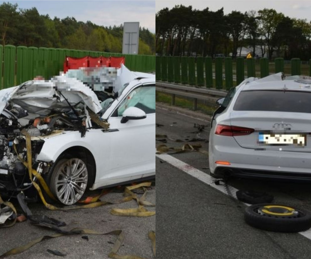 Wypadek na A1 w Kujawsko-Pomorskiem. Pasażer audi nie żyje
