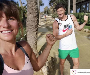 Robert Lewandowski i Anna Lewandowska na wakacjach