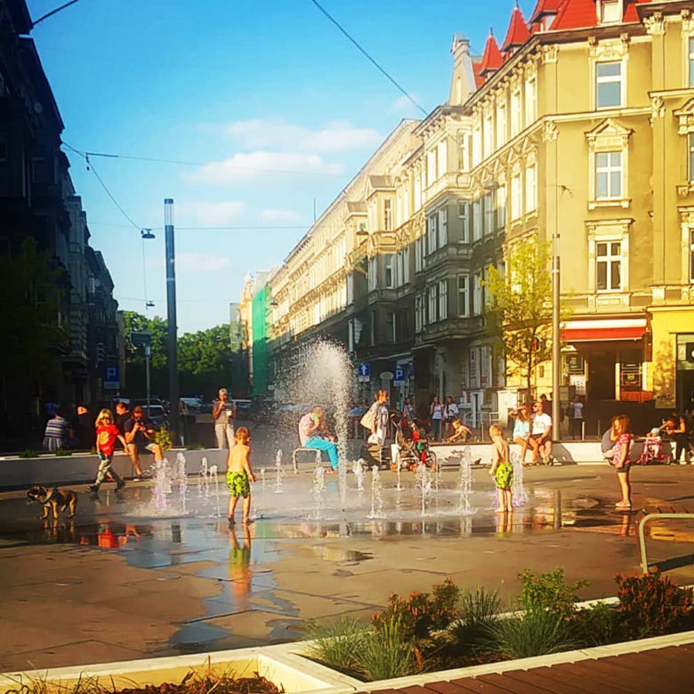 Nowa fontanna na placu Zamenhofa