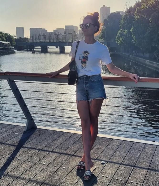 Agnieszka Radwańska na wakacjach