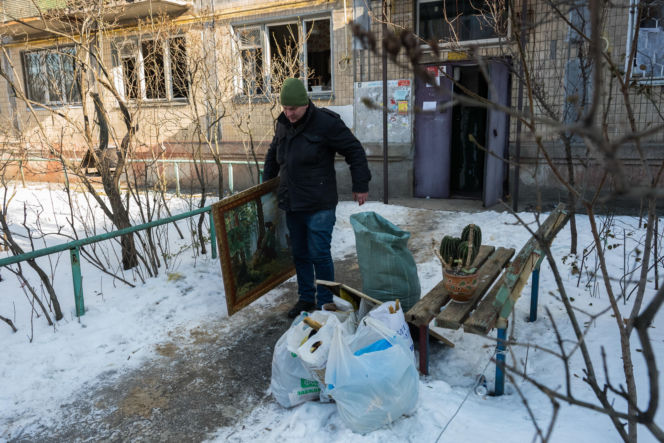 Kijów po rosyjskim ostrzale 3.02.2026