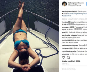 Kasia Cichopek na jachcie