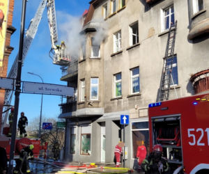 Pożar w Starogardzie Gdańskim