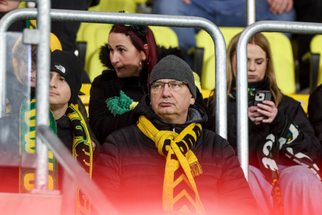 GKS Katowice - Widzew Łódź, zdjęcia kibiców z meczu 20. kolejki PKO BP Ekstraklasy