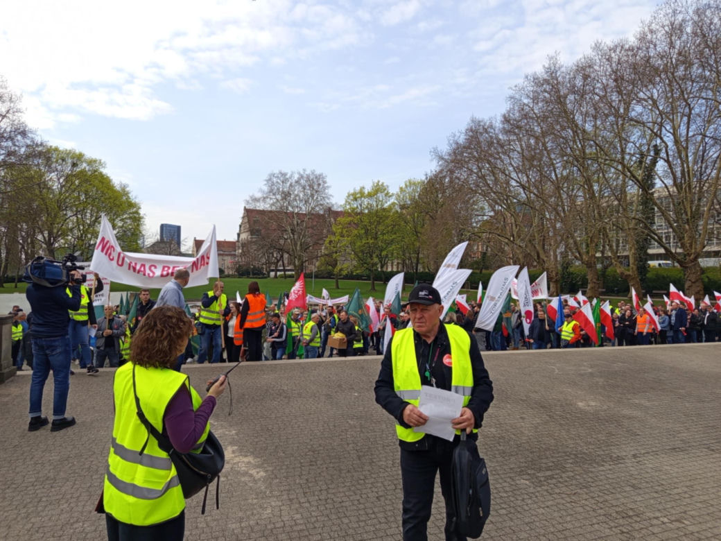 Protest rolników w Poznaniu. 14.04
