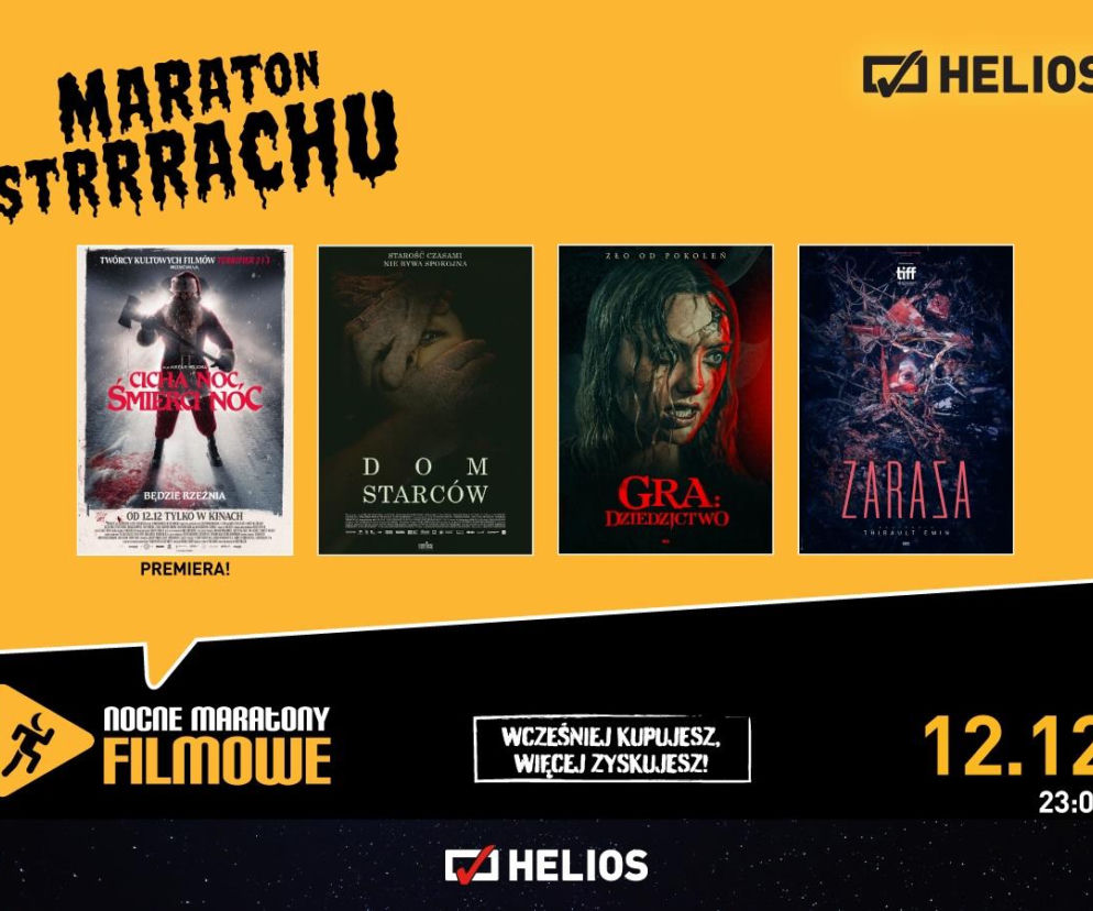 Maraton Strachu z czterema horrorami w Siedleckim Heliosie