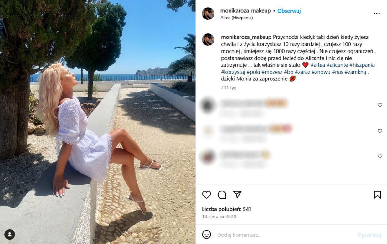 Monika Róża, makijażystka gwiazd, nie żyje