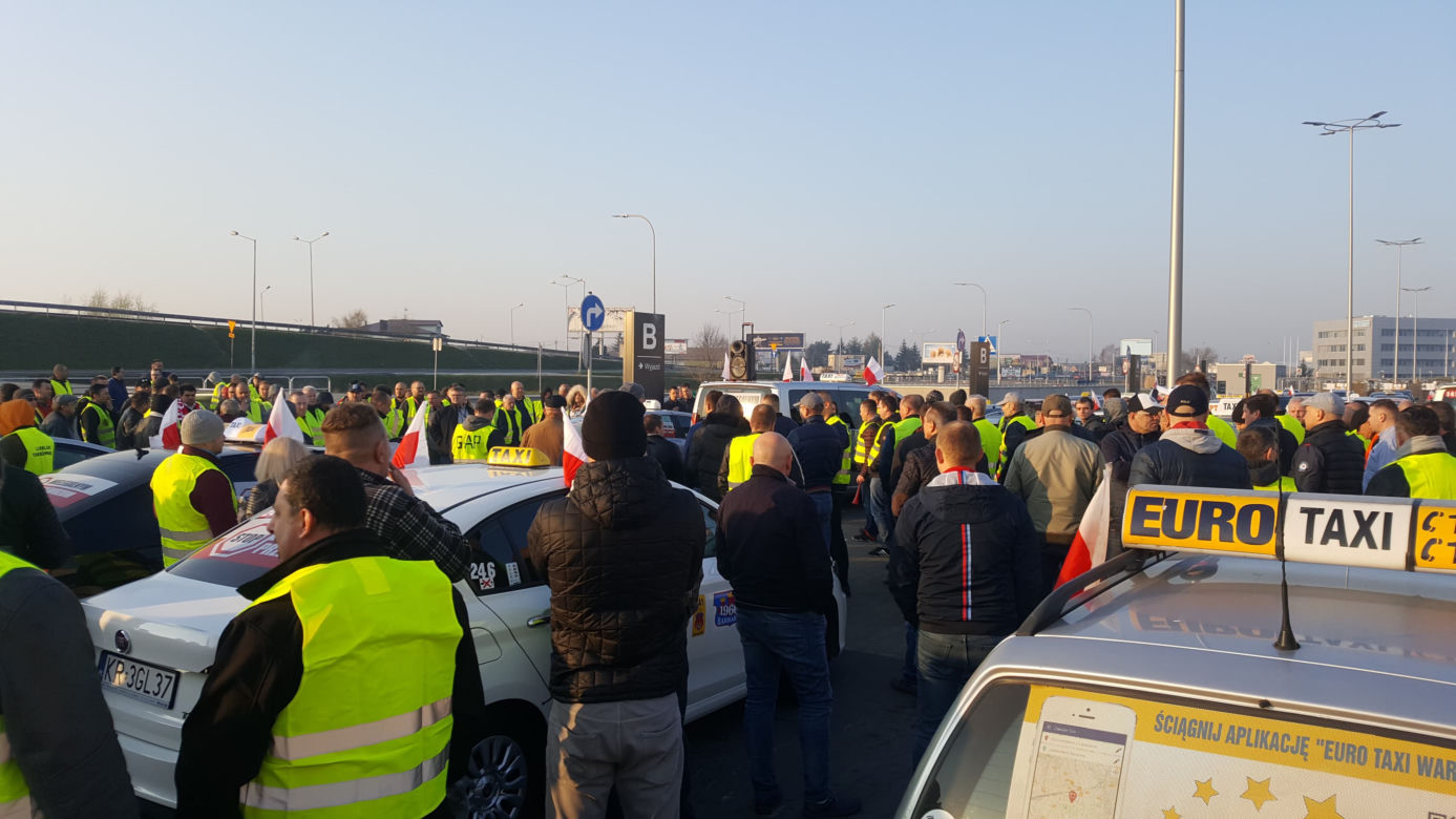 Protest taksówkarzy